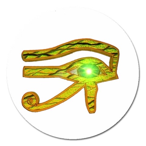 Horus Eye2 Magnet 5  (Round) from ArtsNow.com Front