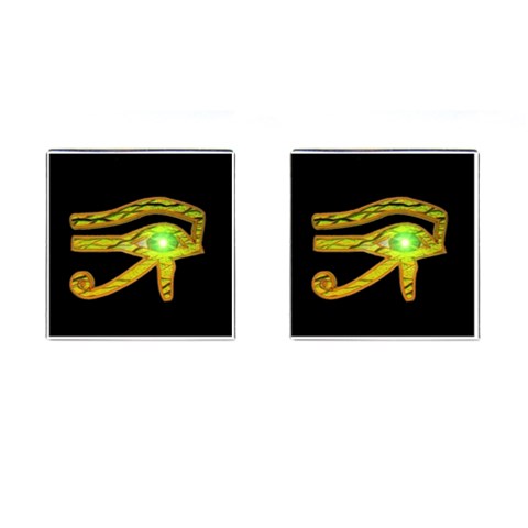 Horus Eye2 Cufflinks (Square) from ArtsNow.com Front(Pair)