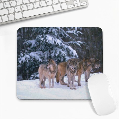 wolf_pictures_2 Large Mousepad from ArtsNow.com Front