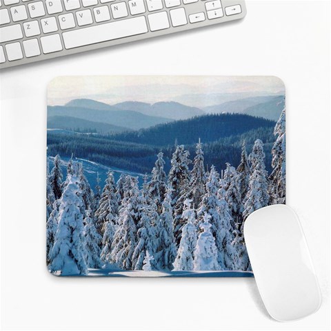 Winter_pictures2 Large Mousepad from ArtsNow.com Front