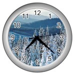 Winter_pictures2 Wall Clock (Silver)