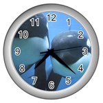 Whale_Killerwhale Wall Clock (Silver)