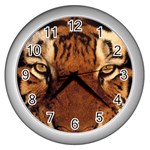 tiger_2 Wall Clock (Silver)