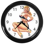 pinup Wall Clock (Black)