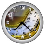 fine paintings Wall Clock (Silver)