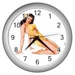 pinup Wall Clock (Silver)