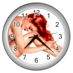 pinup Wall Clock (Silver)