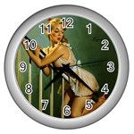 pinup Wall Clock (Silver)