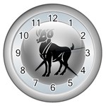 Aries Wall Clock (Silver)