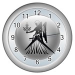 Virgo Wall Clock (Silver)