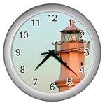 lighthouse Wall Clock (Silver)