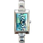 Star Nation Octopus Rectangular Italian Charm Watch