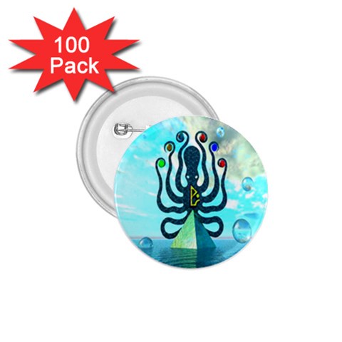 Star Nation Octopus 1.75  Button (100 pack)  from ArtsNow.com Front