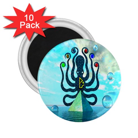 Star Nation Octopus 2.25  Magnet (10 pack) from ArtsNow.com Front