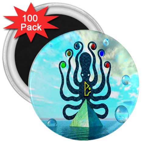 Star Nation Octopus 3  Magnet (100 pack) from ArtsNow.com Front