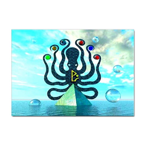 Star Nation Octopus Sticker A4 (10 pack) from ArtsNow.com Front