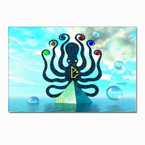 Star Nation Octopus Postcards 5  x 7  (Pkg of 10) from ArtsNow.com Front