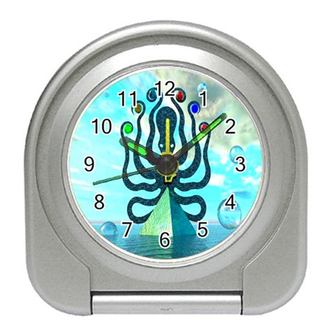 Star Nation Octopus Travel Alarm Clock from ArtsNow.com Front