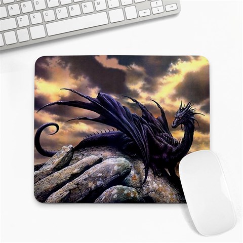 Black_Dragon Large Mousepad from ArtsNow.com Front