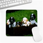 box-of-puppies Large Mousepad