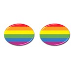 Pride Flag Cufflinks (Oval)