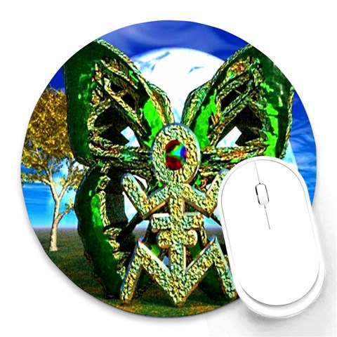 Nature Devas Round Mousepad from ArtsNow.com Front