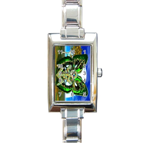 Nature Devas Rectangular Italian Charm Watch from ArtsNow.com Front