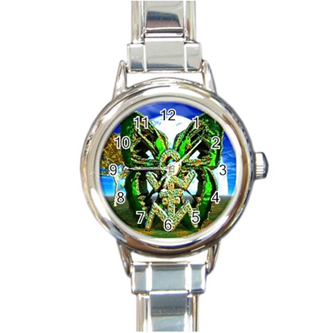 Nature Devas Round Italian Charm Watch from ArtsNow.com Front