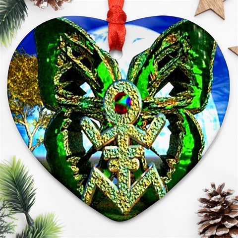 Nature Devas Ornament (Heart) from ArtsNow.com Front