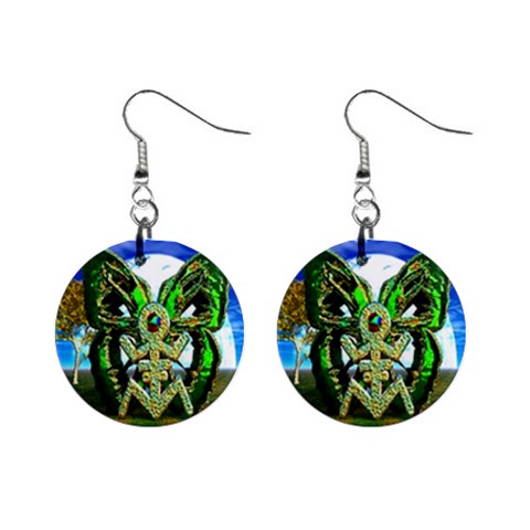 Nature Devas 1  Button Earrings from ArtsNow.com Front