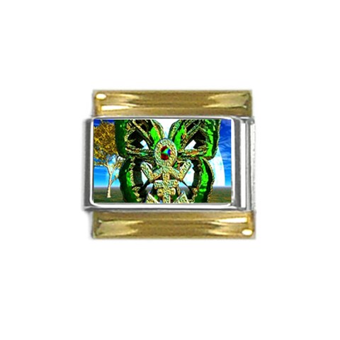 Nature Devas Gold Trim Italian Charm (9mm) from ArtsNow.com Front