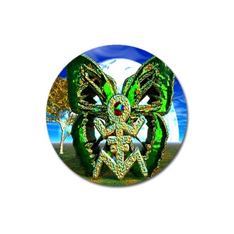 Nature Devas Magnet 3  (Round) from ArtsNow.com Front