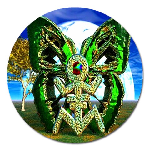 Nature Devas Magnet 5  (Round) from ArtsNow.com Front