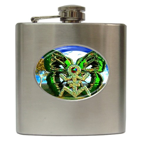 Nature Devas Hip Flask (6 oz) from ArtsNow.com Front