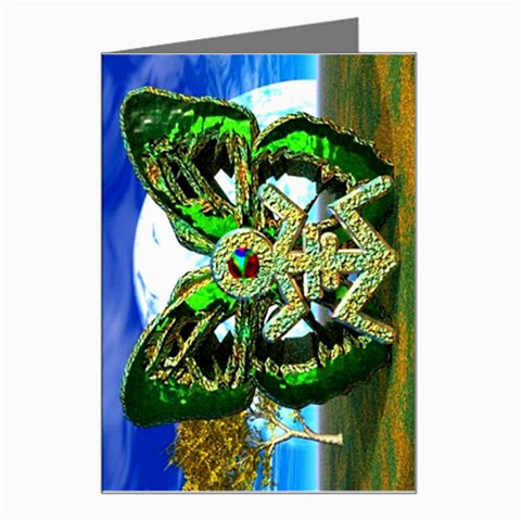 Nature Devas Greeting Card from ArtsNow.com Left