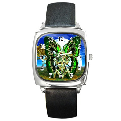 Nature Devas Square Metal Watch from ArtsNow.com Front