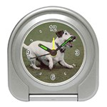 jack russel terrier Travel Alarm Clock