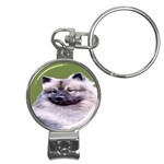 Keeshond  Nail Clippers Key Chain