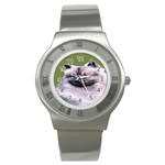 Keeshond  Stainless Steel Watch