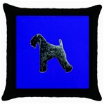 Kerry Blue Terrier Throw Pillow Case (Black)