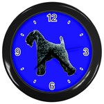Kerry Blue Terrier Wall Clock (Black)