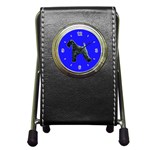 Kerry Blue Terrier Pen Holder Desk Clock