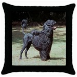 portugese water dog Throw Pillow Case (Black)