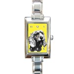 Otterhound gift Rectangular Italian Charm Watch
