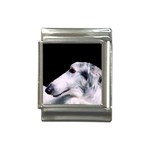 Russian wolfhound dog Italian Charm (13mm)