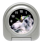 Russian wolfhound dog Travel Alarm Clock
