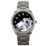 Russian wolfhound dog Sport Metal Watch