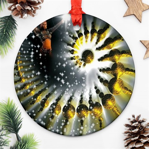 Celestial Goddess Ornament (Round) from ArtsNow.com Front