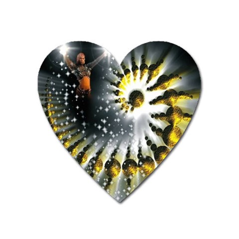 Celestial Goddess Magnet (Heart) from ArtsNow.com Front