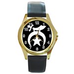 shriners3 Round Gold Metal Watch